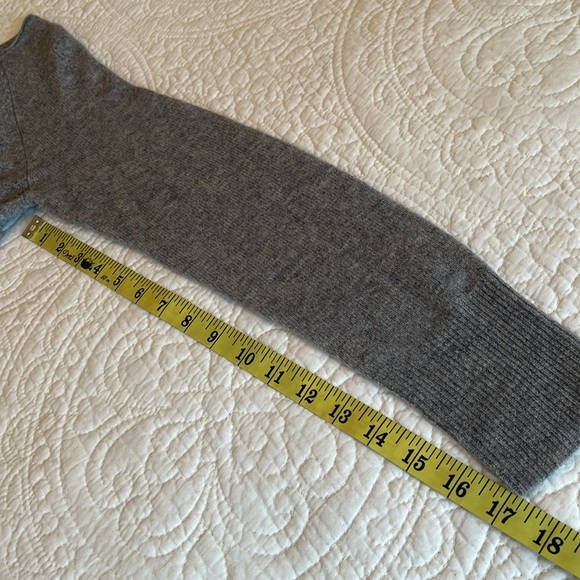 Halogen Cashmere Wool Blend Long Tunic Sweater Women’s Small Soft Gray Relaxed - Picture 12 of 17